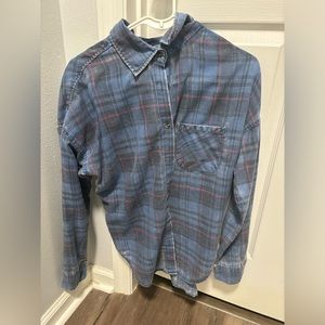 Brandy Melville blue flannel